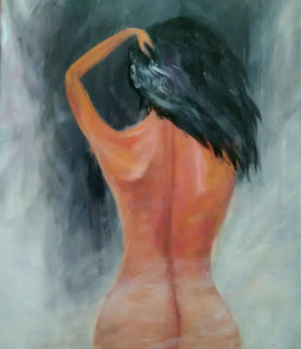 Malerei mit dem Titel ""The tenderness of…" von Olga Tsyhypko, Original-Kunstwerk, Acryl Auf Keilrahmen aus Holz montiert