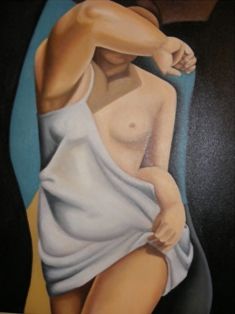 Painting titled "The Model Reproduct…" by Lola Kerecki, Original Artwork