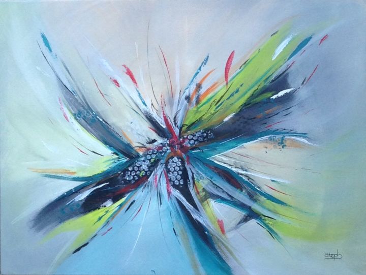 Peinture intitulée "Euphorie" par Stephanie Belso, Œuvre d'art originale