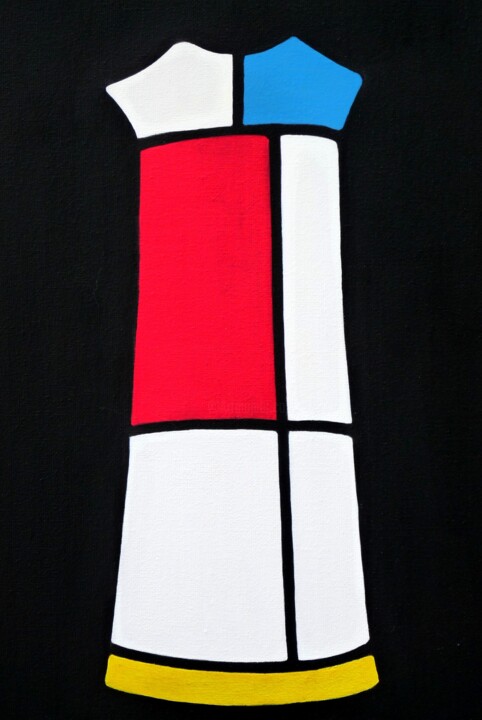Malerei mit dem Titel "robe" von Lolo Painter, Original-Kunstwerk, Acryl