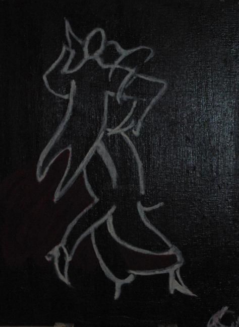 Painting titled "danseurs de tango 2" by Lc, Original Artwork