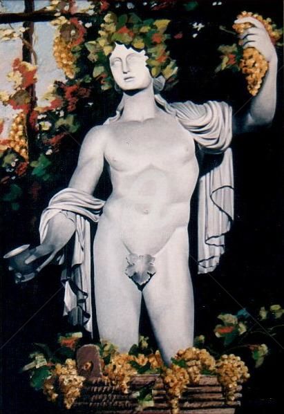 Peinture intitulée ""DYONISIES CHAMPÊTR…" par Carlo Maiolini, Œuvre d'art originale