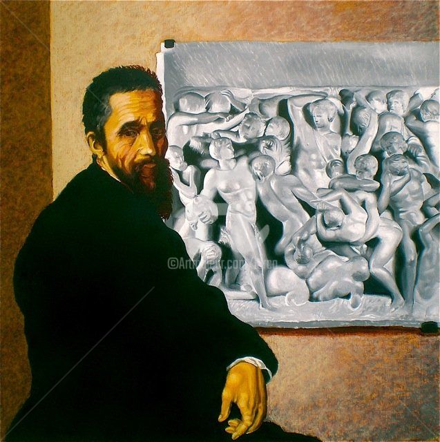 Painting titled ""ROMA 1535"" by Carlo Maiolini, Original Artwork