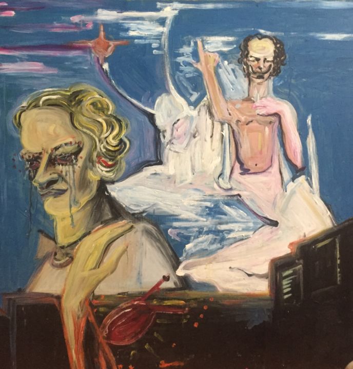 Pintura titulada "eros" por Lorca Maubourguet, Obra de arte original, Oleo