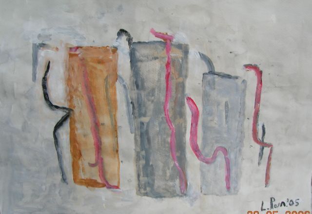 Pittura intitolato "2005_7" da Laura Parrinello, Opera d'arte originale