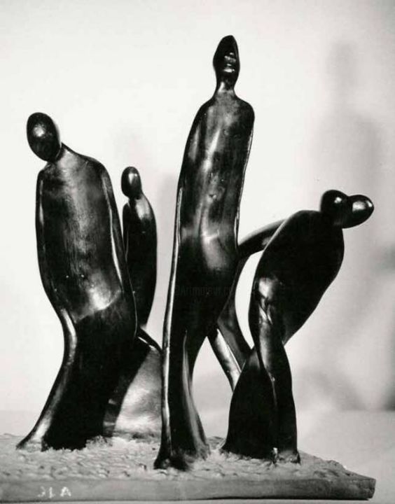 Sculpture intitulée "Exode" par Josie Lorente Achache, Œuvre d'art originale,