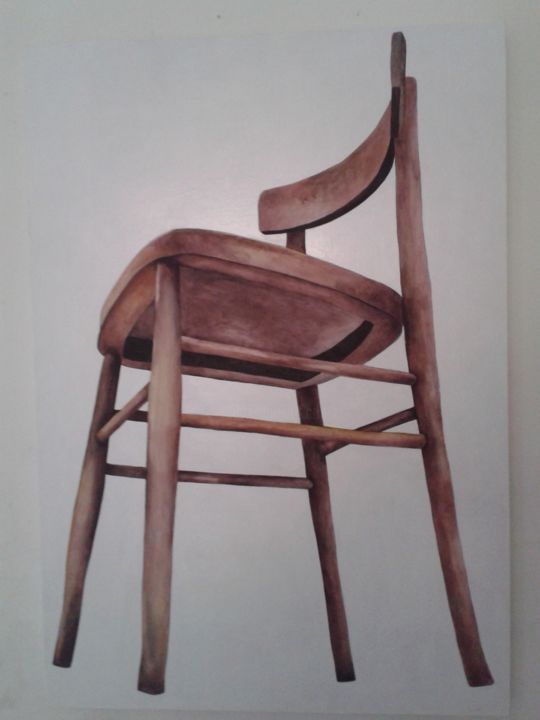 Pittura intitolato "seduta.jpg" da Lorenza Casamassima, Opera d'arte originale