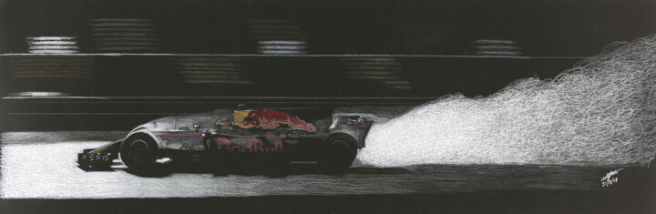Wet Red Bull F1 Drawing By Lorenzo Benetton Artmajeur