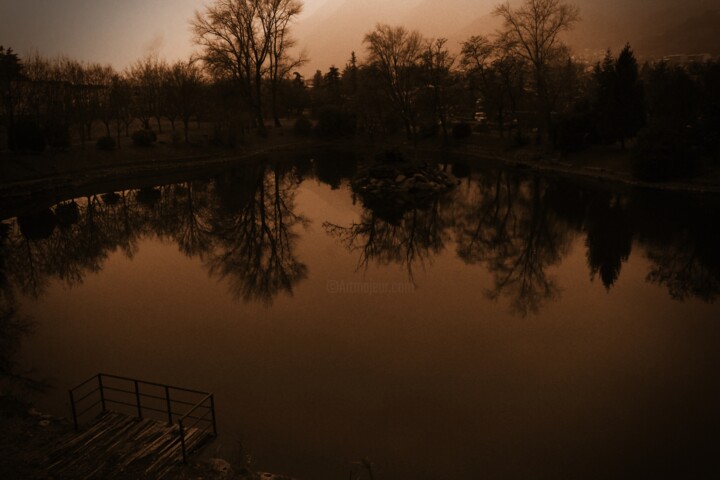 Photography titled "piccolo lago" by Lorenzo Corti, Original Artwork, Digital Photography