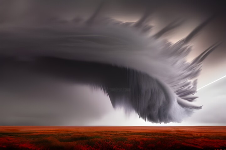 Digital Arts titled "tempesta sul campo" by Lorenzo Corti, Original Artwork, AI generated image