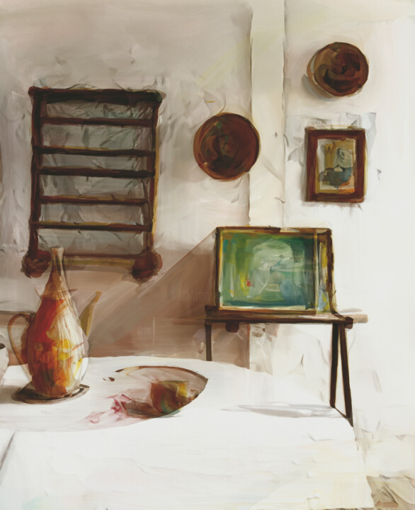 Design mit dem Titel "Home Memories" von Lorenzo Pittau, Original-Kunstwerk, Tischkunst