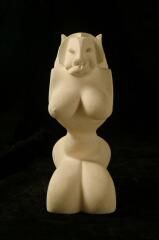 Sculpture titled "Déesse de l Amour" by Lorenzo Mallet, Original Artwork, Stone