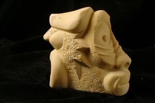 Скульптура под названием "Evolution" - Lorenzo Mallet, Подлинное произведение искусства, Камень