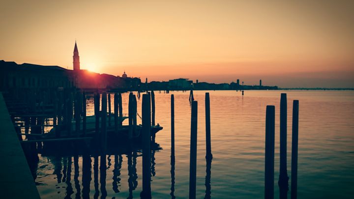摄影 标题为“Venice sunset” 由Loreta Teodorova, 原创艺术品, 数码摄影