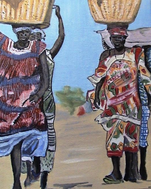 Painting titled "Africa" by Sharon Legendre, Original Artwork