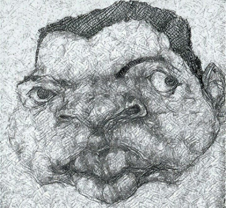 Σχέδιο με τίτλο "Muhammad Ali-carica…" από Florian T, Αυθεντικά έργα τέχνης, Μολύβι