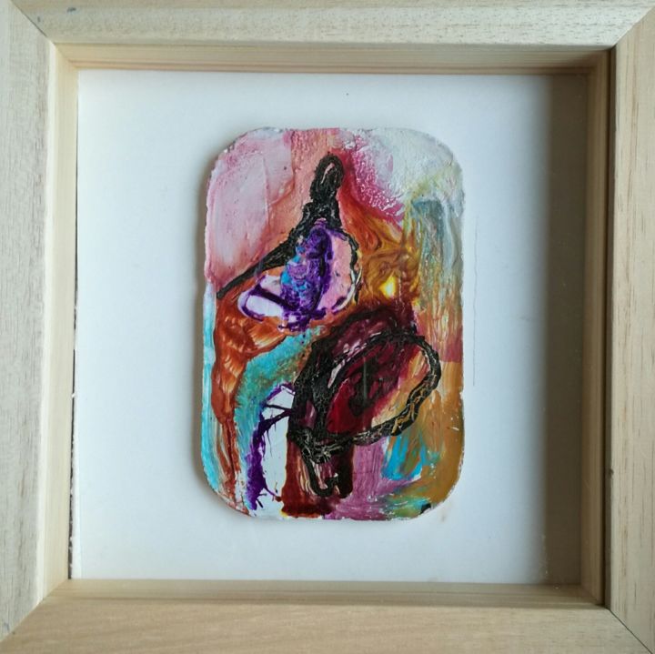 Painting titled "Petit plâtre # 4" by Martine Swynghedauw, Original Artwork, Acrylic