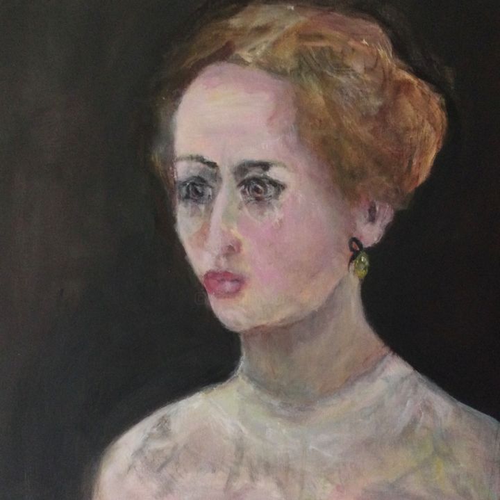 Painting titled "Judith" by Martine Swynghedauw, Original Artwork, Acrylic