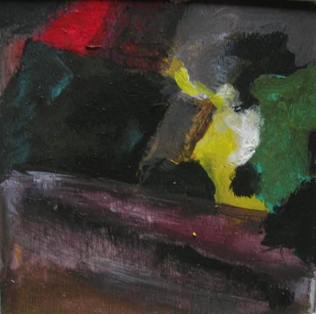 Pintura intitulada "carré n° 10" por Martine Swynghedauw, Obras de arte originais, Óleo