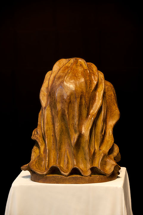 Sculpture titled "The V SOUND in bron…" by Lorraine Coffey, Original Artwork