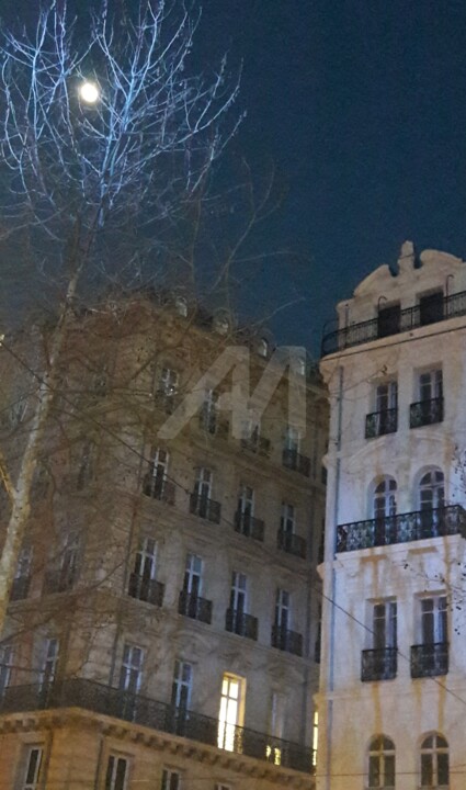 Photographie intitulée "MOONLIGHT TERRACE" par Glenn Michael Morley, Œuvre d'art originale, Photographie numérique