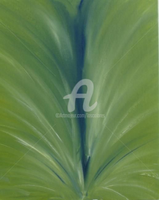 Painting titled "Ejercicio en Verde…" by Glenn Michael Morley, Original Artwork