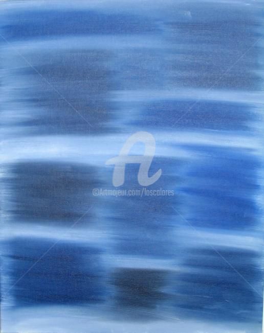 Schilderij getiteld "Shades of Blue" door Glenn Michael Morley, Origineel Kunstwerk