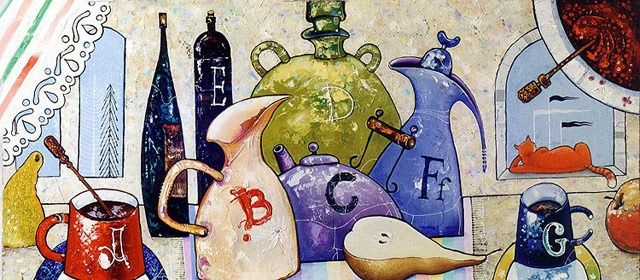 Pintura titulada "Смородиновое варень…" por Grigory Losev, Obra de arte original
