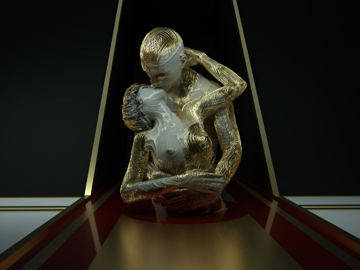 Digitale Kunst mit dem Titel "Forever There" von Lostpixel, Original-Kunstwerk, 3D Modellierung