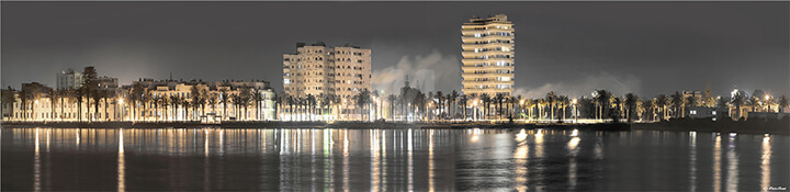 Photographie intitulée "la-plage-nuit.jpg" par Artistiqua, Œuvre d'art originale,