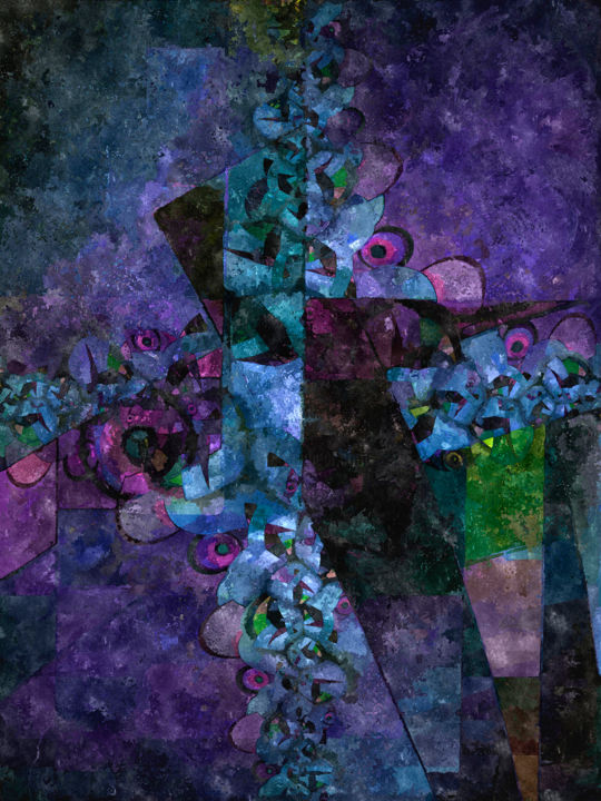 Digital Arts titled "Out of Sense" by Lothar Boris Piltz, Original Artwork, Digital Painting