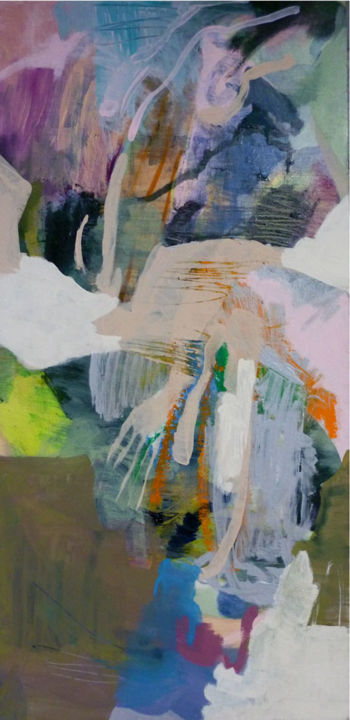 Painting titled "untitled (10 17)" by Lothar Neumann, Original Artwork, Acrylic