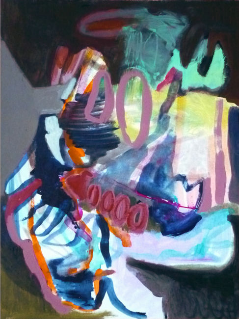 Malerei mit dem Titel "untitled (GN)" von Lothar Neumann, Original-Kunstwerk, Acryl
