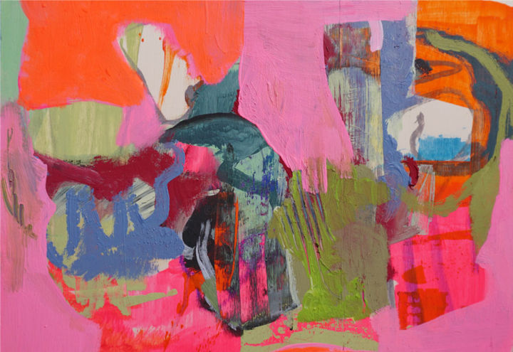 Pintura titulada "untitled (RCL FIG S…" por Lothar Neumann, Obra de arte original, Acrílico