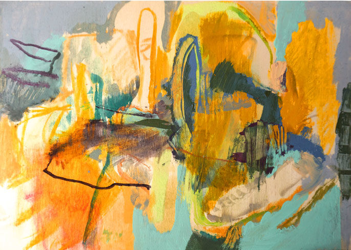 Malerei mit dem Titel "untitled (IX)" von Lothar Neumann, Original-Kunstwerk, Acryl