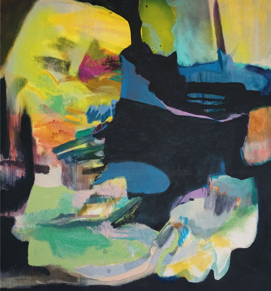 Ζωγραφική με τίτλο "untitled (WTIII)" από Lothar Neumann, Αυθεντικά έργα τέχνης, Ακρυλικό