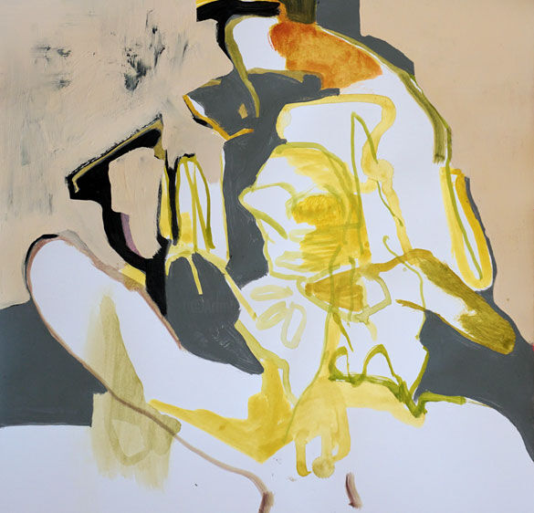 Pintura titulada "untitled (RCL FIG 7)" por Lothar Neumann, Obra de arte original, Acrílico