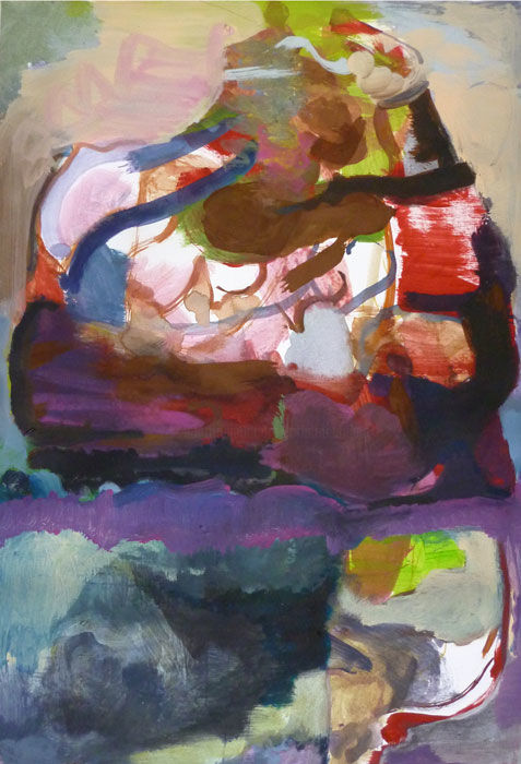 Painting titled "untitled (BZ)" by Lothar Neumann, Original Artwork, Acrylic