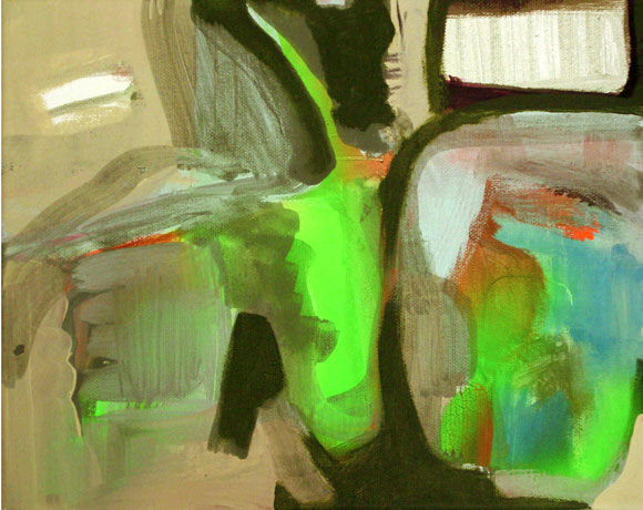 Painting titled "CLICK CLACK I" by Lothar Neumann, Original Artwork