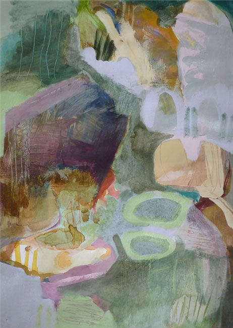 Painting titled "untitled (MTP)" by Lothar Neumann, Original Artwork, Acrylic