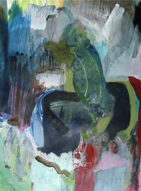 Painting titled "untitled (OS)" by Lothar Neumann, Original Artwork, Acrylic