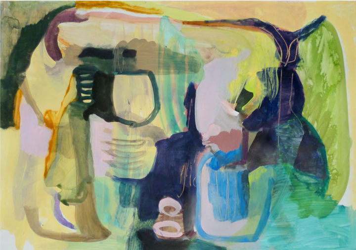 Painting titled "untitled (GSN)" by Lothar Neumann, Original Artwork, Acrylic