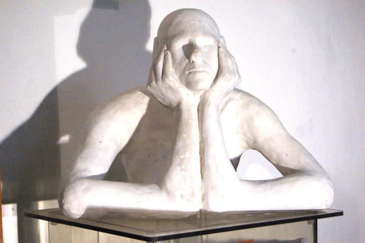 Sculpture titled "g4" by Lotti, Original Artwork, Plaster