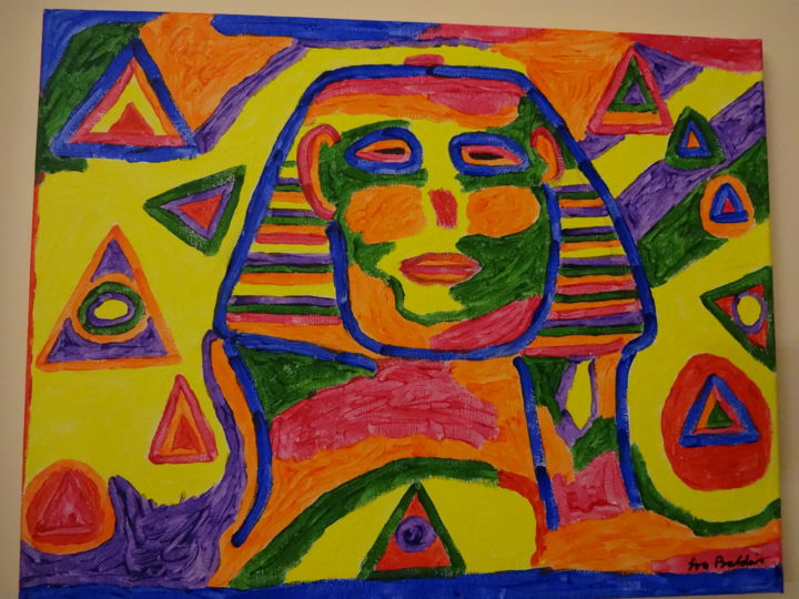 Pintura titulada "sphinx.jpg" por Lou Baldin, Obra de arte original