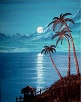 Pintura intitulada "Twilight Sea" por Louis Padro, Obras de arte originais,
