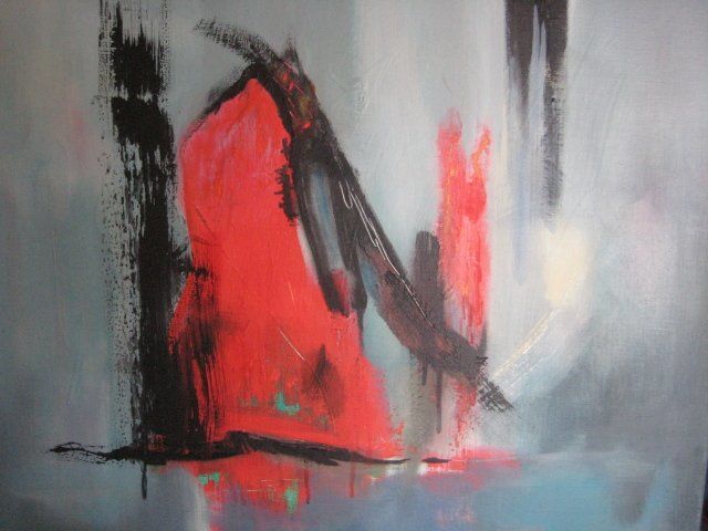 Painting titled "Secret III" by Arlette Loubet, Original Artwork