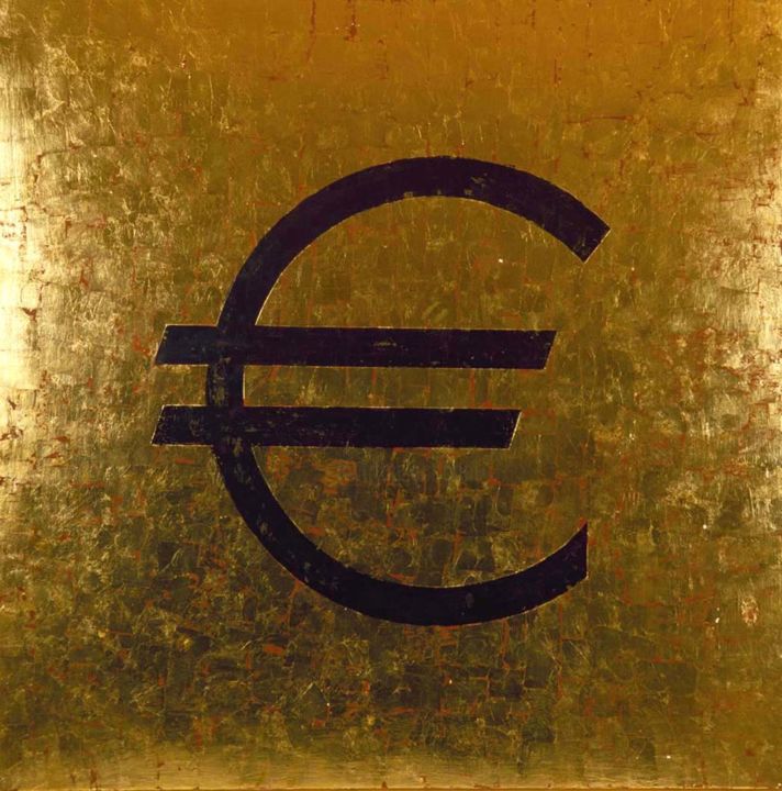 Peinture intitulée "euro-2003.jpg" par Luciana, Œuvre d'art originale, Tempera