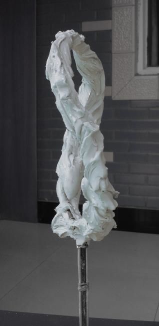 Sculpture titled "戏浪2" by Lu Ren, Original Artwork