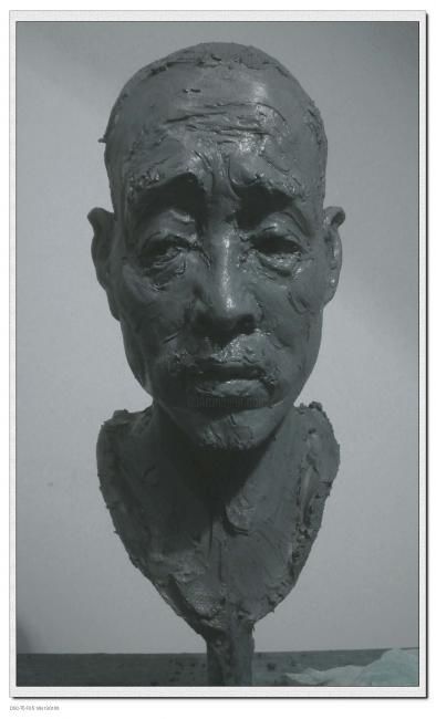 Sculpture titled "小头像" by Lu Ren, Original Artwork