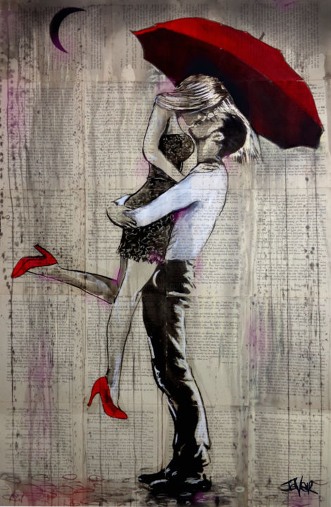 Drawing titled "THAT NIGHT" by Loui Jover, Original Art, Ink